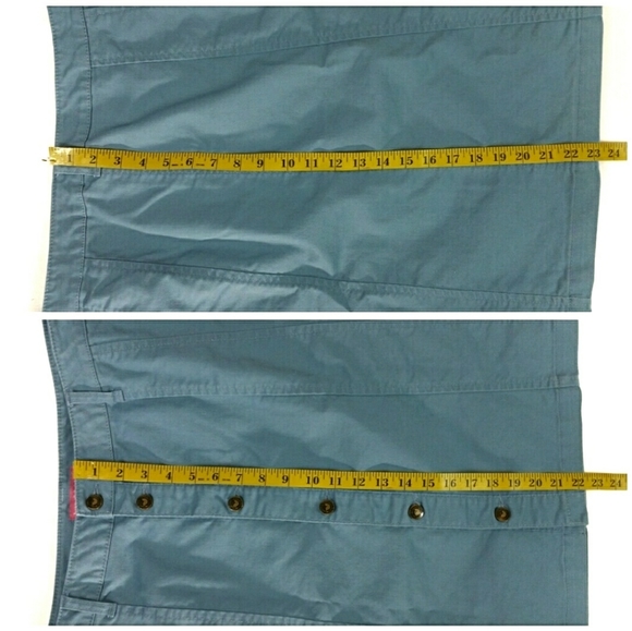 Woman Within A-line Button Front Denim Skirt (A) - Picture 6 of 6